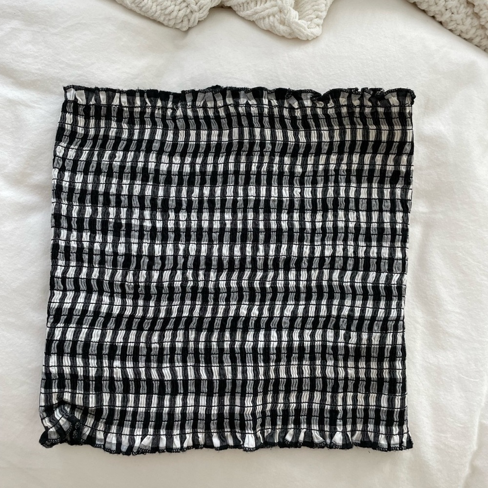 Gingham Tube Top